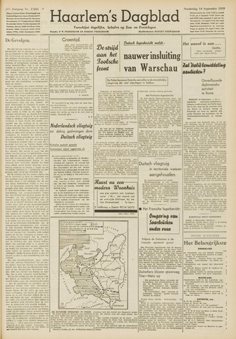 Haarlem's Dagblad 1939-09-14