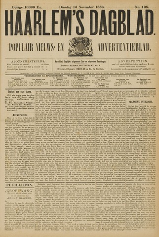 Haarlem's Dagblad 1883-11-13