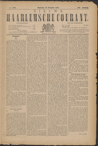 Nieuwe Haarlemsche Courant 1887-12-29
