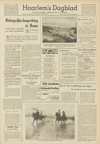 Haarlem's Dagblad 1939-08-19