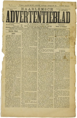 Haarlemsch Advertentieblad 1890