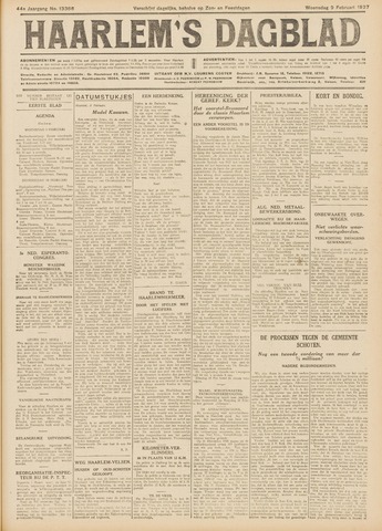 Haarlem's Dagblad 1927-02-09