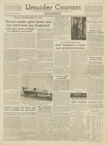 IJmuider Courant 1956-08-07