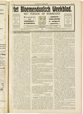 Het Bloemendaalsch Weekblad 1909-05-29