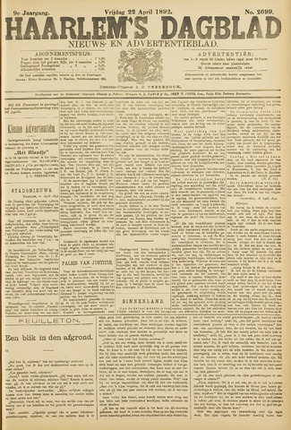 Haarlem's Dagblad 1892-04-22