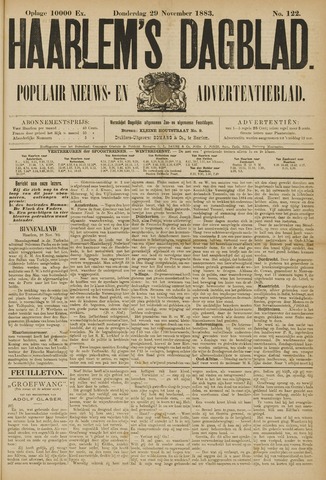 Haarlem's Dagblad 1883-11-29
