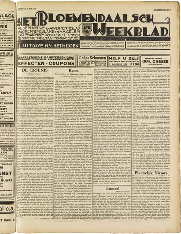 Het Bloemendaalsch Weekblad 1929-01-26