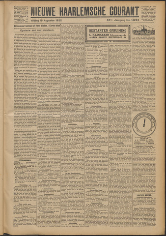 Nieuwe Haarlemsche Courant 1922-08-18