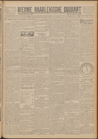 Nieuwe Haarlemsche Courant 1926-01-20