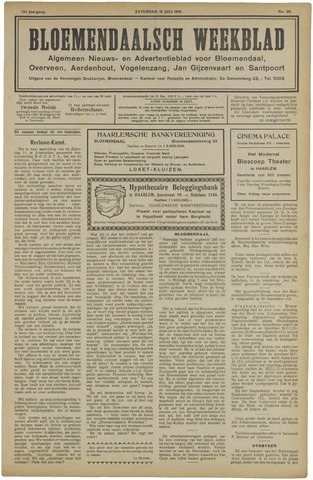 Het Bloemendaalsch Weekblad 1919-07-19