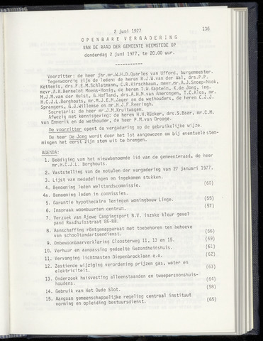 Raadsnotulen Heemstede 1977-06-02