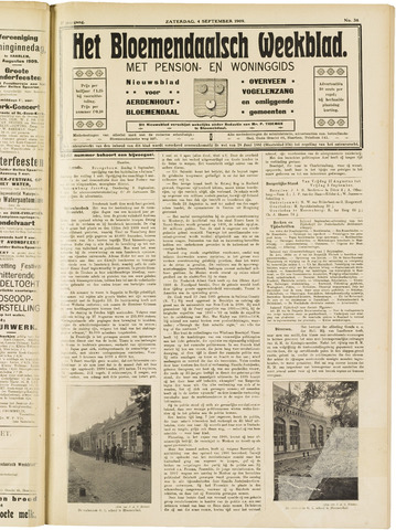 Het Bloemendaalsch Weekblad 1909-09-04