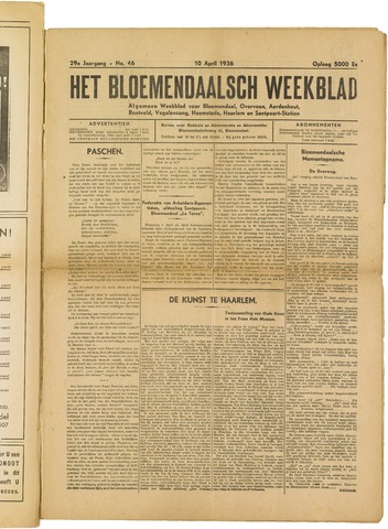 Het Bloemendaalsch Weekblad 1936-04-10