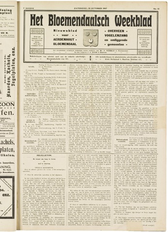 Het Bloemendaalsch Weekblad 1907-10-19
