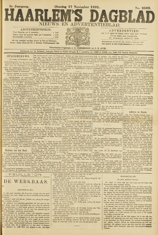 Haarlem's Dagblad 1891-11-17