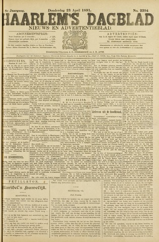 Haarlem's Dagblad 1891-04-23