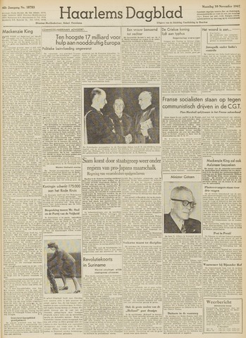 Haarlem's Dagblad 1947-11-10