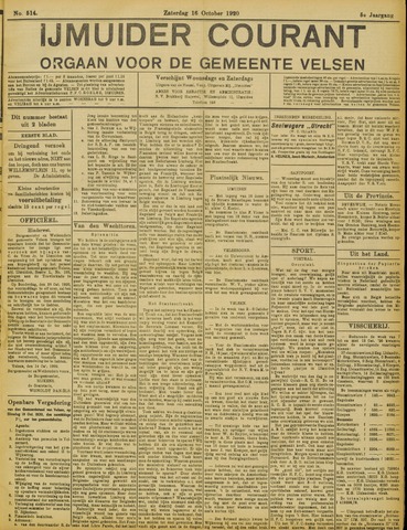 IJmuider Courant 1920-10-16
