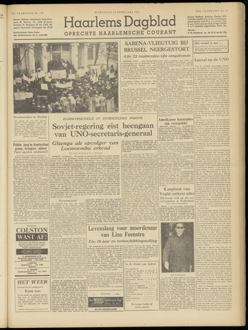 Haarlem's Dagblad 1961-02-15