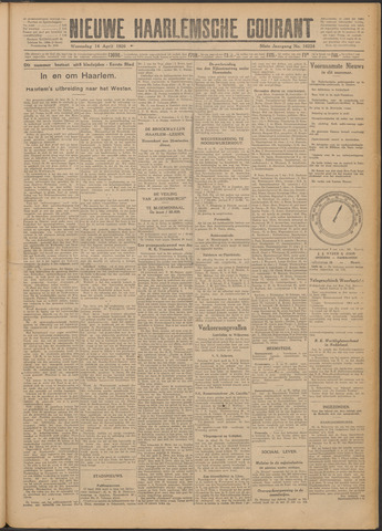Nieuwe Haarlemsche Courant 1926-04-14