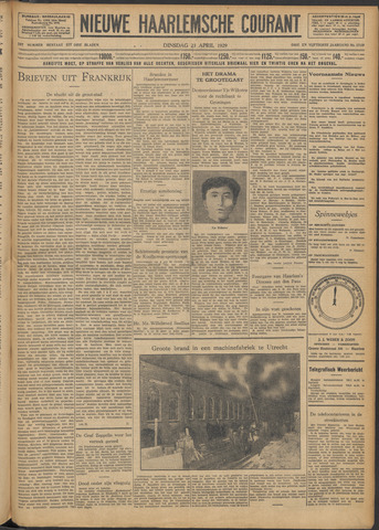 Nieuwe Haarlemsche Courant 1929-04-23