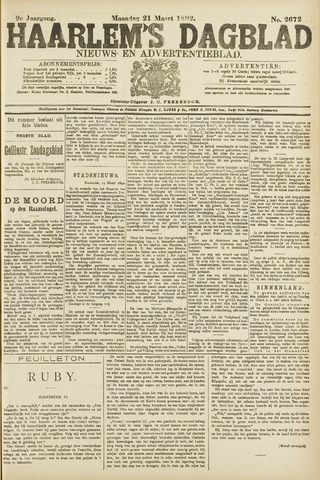 Haarlem's Dagblad 1892-03-21