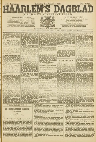 Haarlem's Dagblad 1893-01-14
