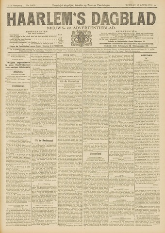 Haarlem's Dagblad 1914-04-17