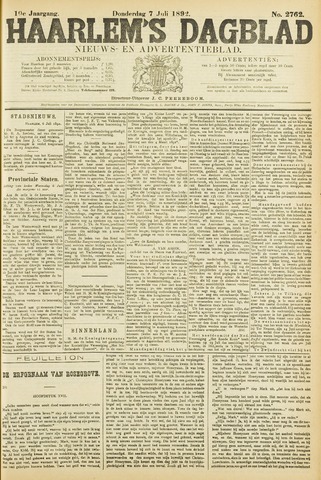 Haarlem's Dagblad 1892-07-07
