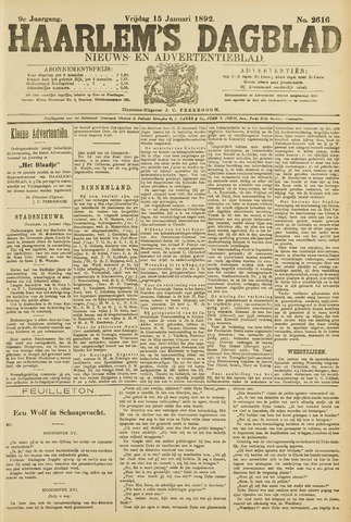 Haarlem's Dagblad 1892-01-15