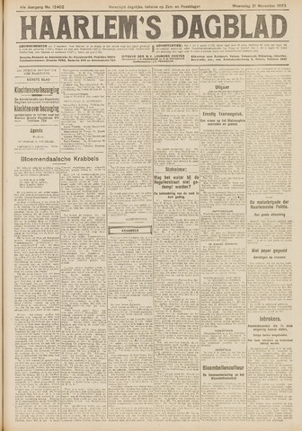 Haarlem's Dagblad 1923-11-21