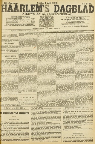 Haarlem's Dagblad 1892-07-01