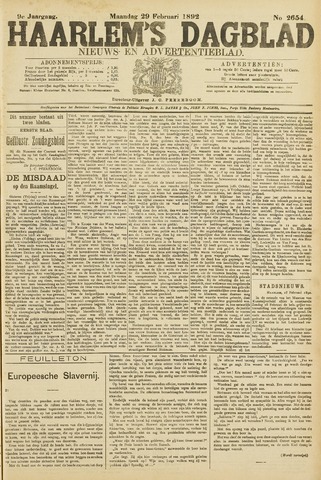 Haarlem's Dagblad 1892-02-29