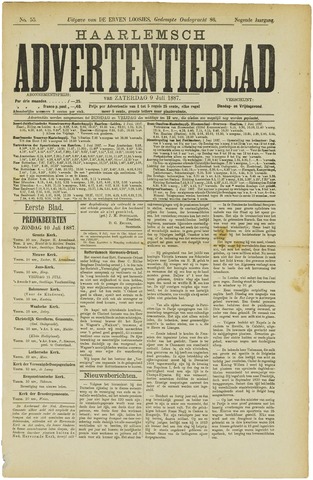 Haarlemsch Advertentieblad 1887-07-09