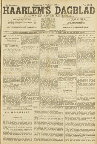 Haarlem's Dagblad 1891-10-07