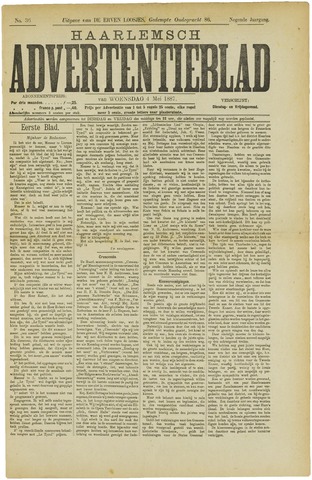 Haarlemsch Advertentieblad 1887-05-04