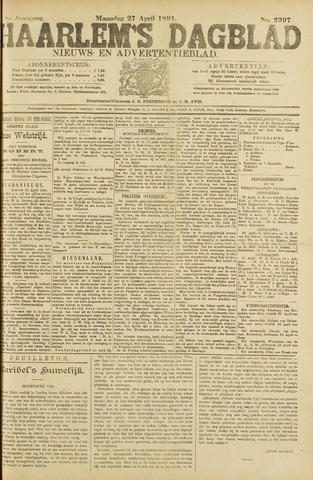 Haarlem's Dagblad 1891-04-27