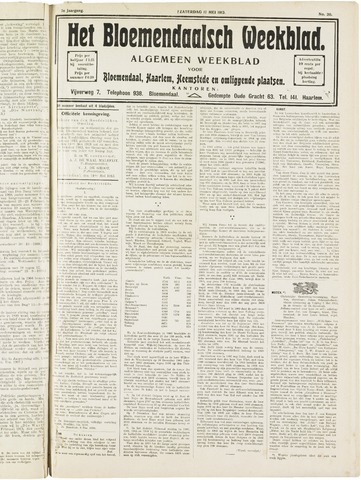 Het Bloemendaalsch Weekblad 1913-05-17
