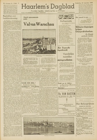 Haarlem's Dagblad 1939-09-28
