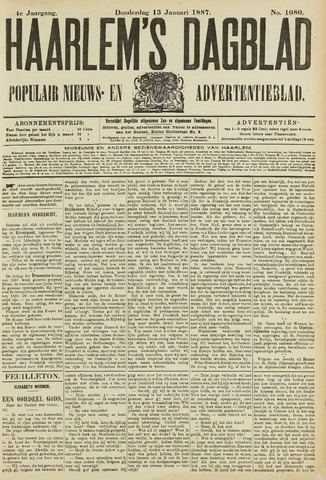 Haarlem's Dagblad 1887-01-13