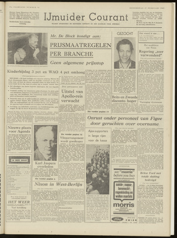 IJmuider Courant 1969-02-27