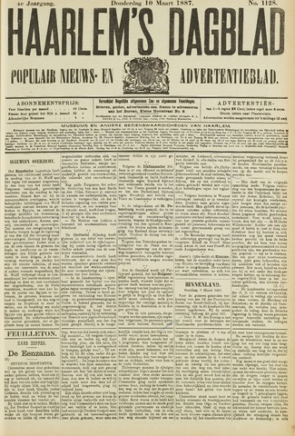 Haarlem's Dagblad 1887-03-10