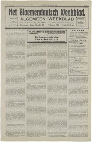 Het Bloemendaalsch Weekblad 1919-03-29