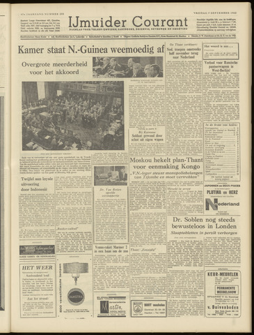 IJmuider Courant 1962-09-07