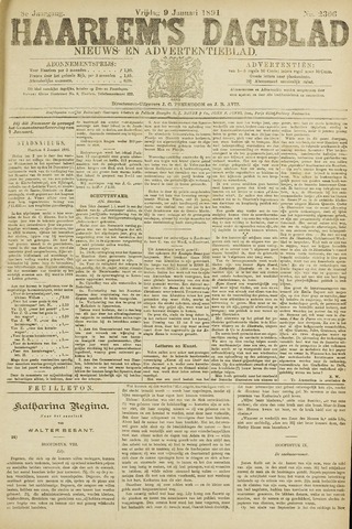 Haarlem's Dagblad 1891-01-09