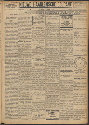 Nieuwe Haarlemsche Courant 1929-03-15