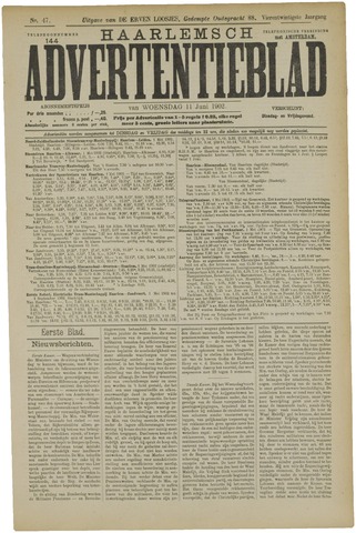Haarlemsch Advertentieblad 1902-06-11
