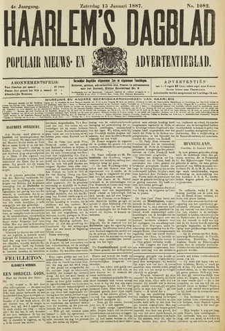 Haarlem's Dagblad 1887-01-15
