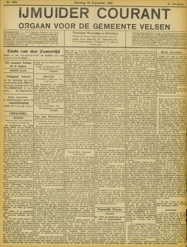IJmuider Courant 1920-09-25