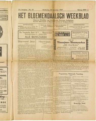 Het Bloemendaalsch Weekblad 1937-12-30